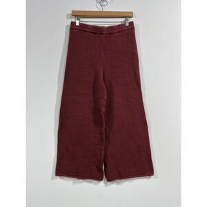 FP Beach Hailee Knit Wide Leg Pants Womens Small Lounge Boho Resort Minimalist